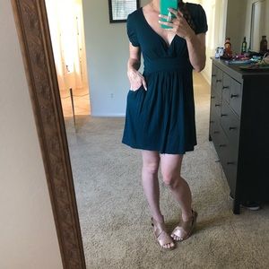 Teal pocket dress